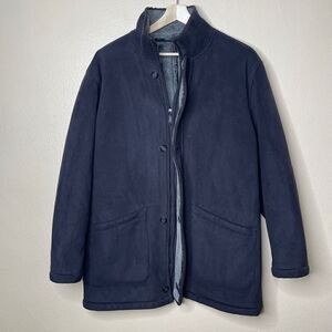 Haupt Jacket Mens 42R Black Full Zip Fur Lined Pockets